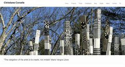 Desktop Screenshot of christiane-corcelle-arts.com